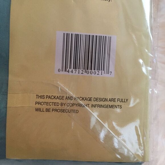 New Vintage Aqua Blue Pillowcase with White Trim Cotton - Picture 5 of 5